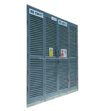 Ventilated Louver Door – Steel or Timber Construction, Non-Fire/Fire Rated Option, Static Louvers for Airflow, RAL Powder Coated Finish, Closet, Pantry or HVAC Access